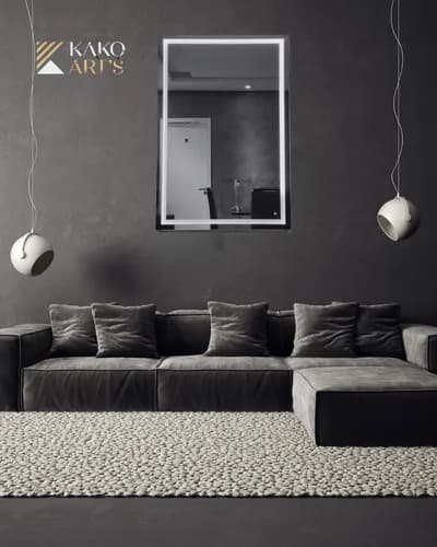 Espelho Decorativo Led 1,100x0,92 Botão Banheiro Decoração