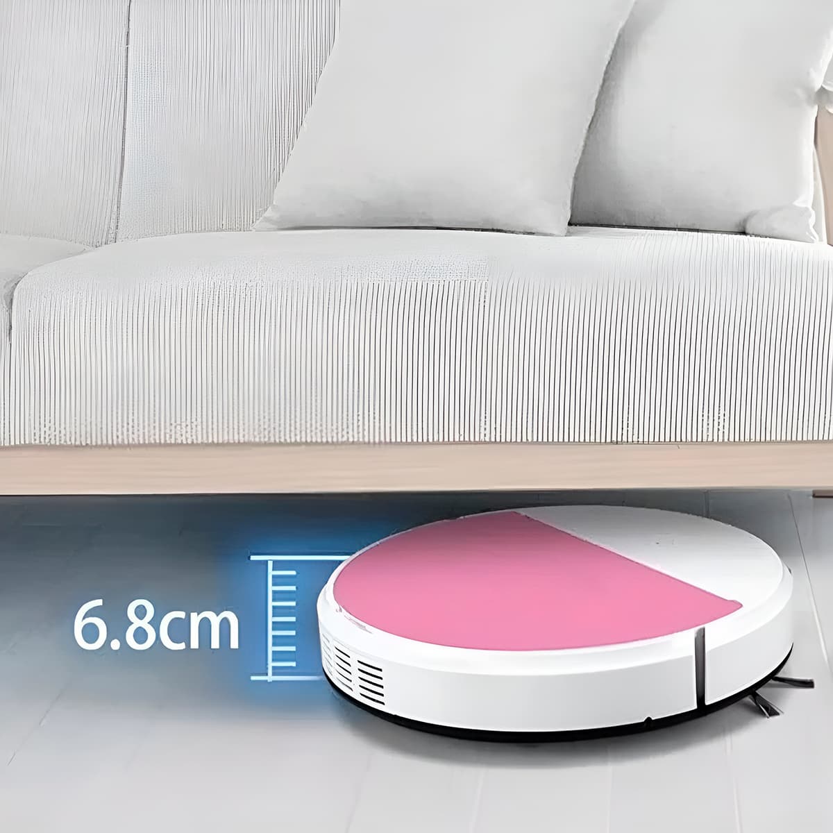Robô Aspirador Passa Pano Varre Luz Ultravioleta Sensor - imagem 2