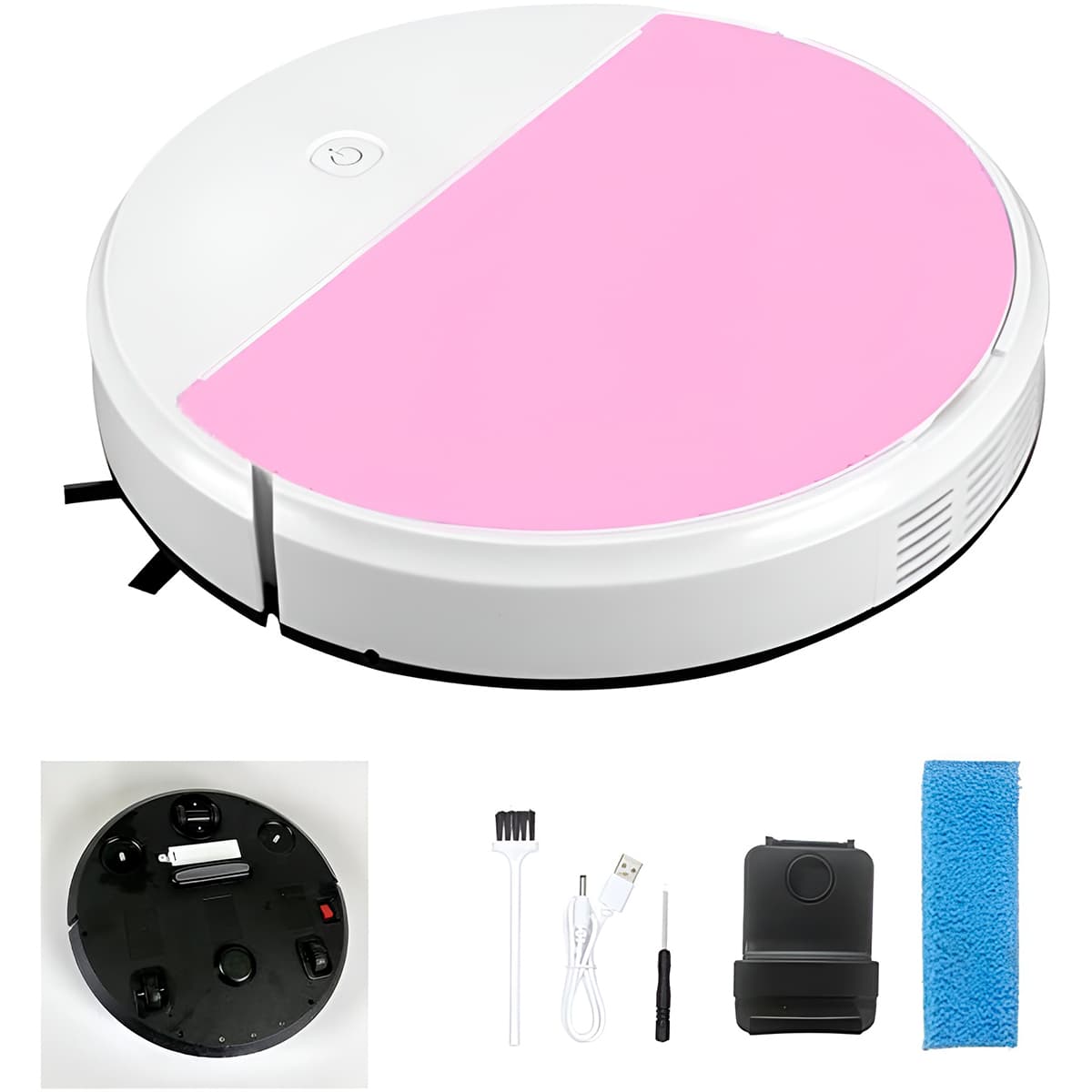 Robô Aspirador Passa Pano Varre Luz Ultravioleta Sensor - imagem 5