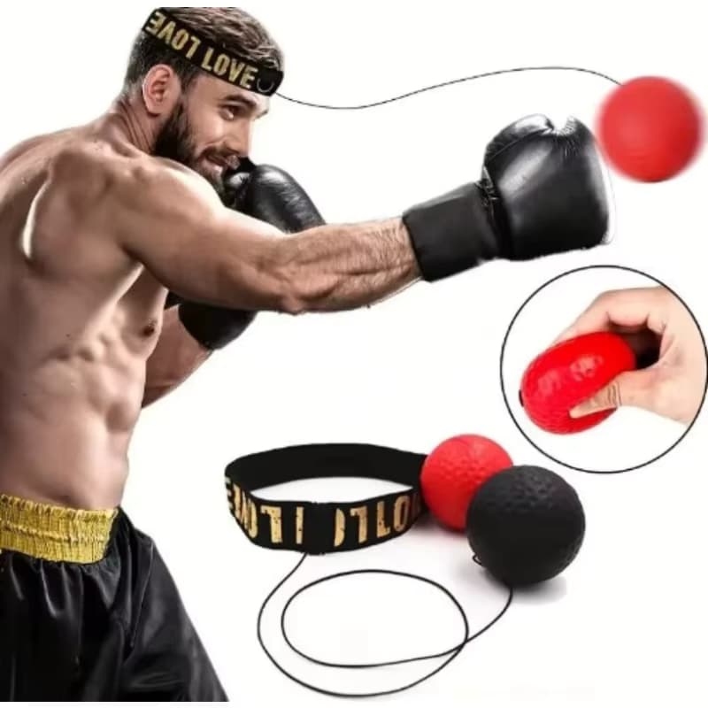 Bola De Boxe Treinamento Para Reflexo Com Faixa De Cabeça