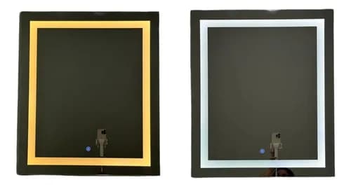 Kit 2 Espelhos Com Led 40x50 Banheiro Premium Decorativo