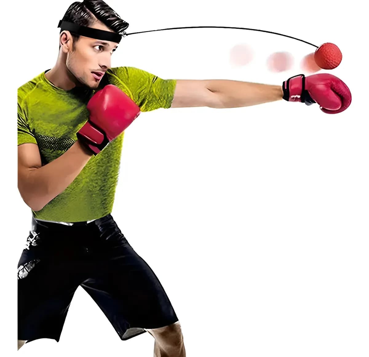 Bola De Boxe Treinamento Para Reflexo Com Faixa De Cabeça - imagem 6