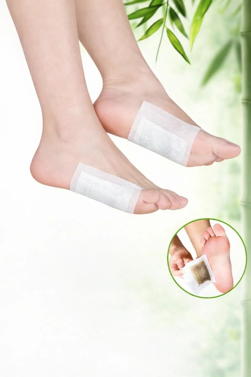Kit 10 Adesivos Eliminador de Toxinas Detox Natural P/ Pes - Saude
