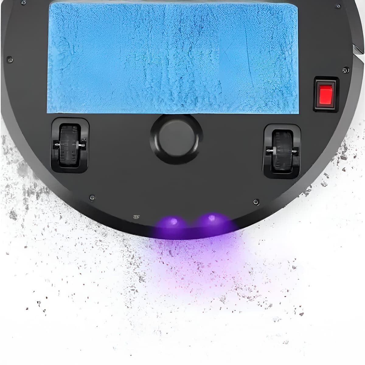 Robô Aspirador Passa Pano Varre Luz Ultravioleta Sensor - imagem 7