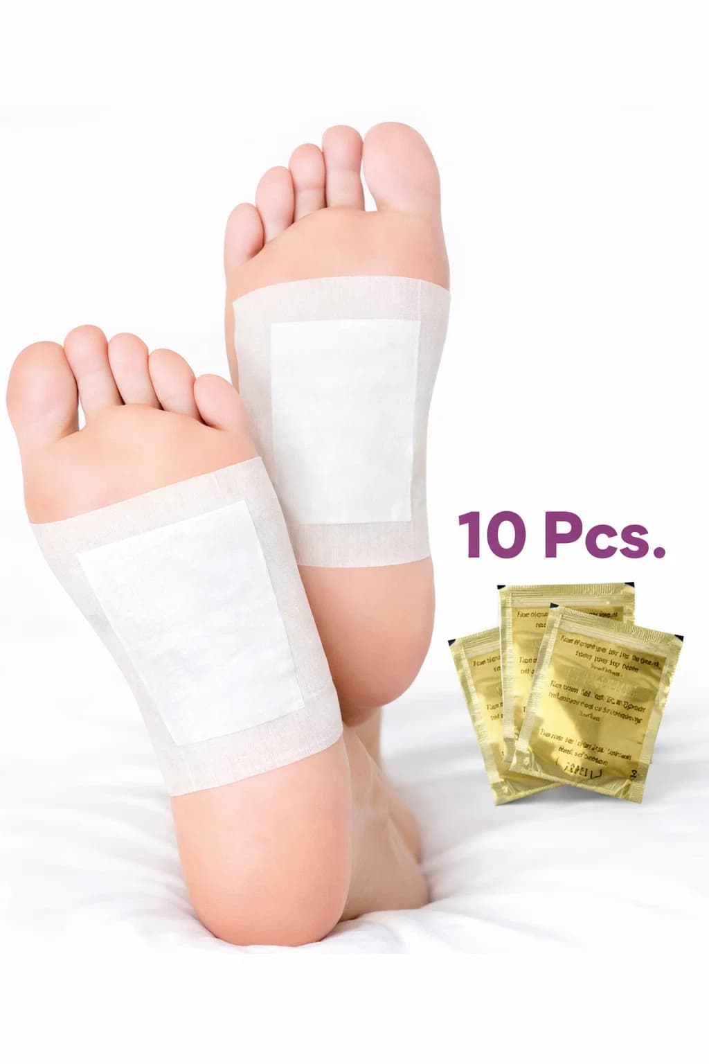 Kit 10 Adesivos Eliminador de Toxinas Detox Natural P/ Pes - Saude - imagem 2