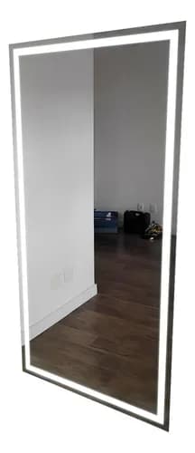 Espelho Jateado Com Iluminação Led Embutido 1,00 X 0,80cm - imagem 2