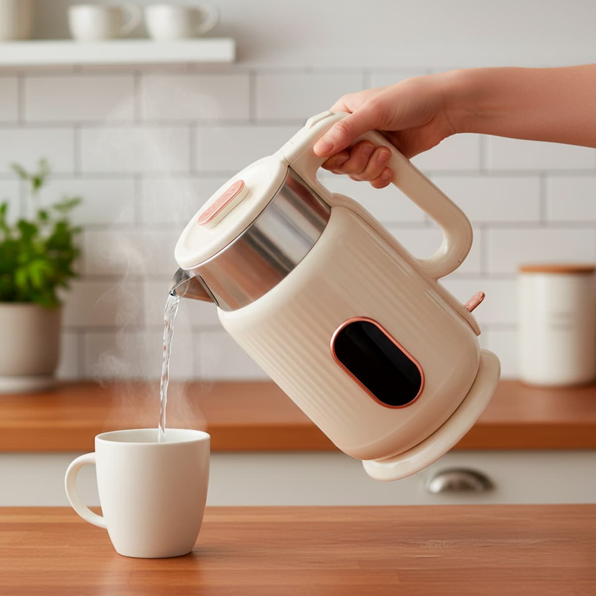 Chaleira Elétrica Térmica Chá Café Água Quente Facilidade Voltagem:220V